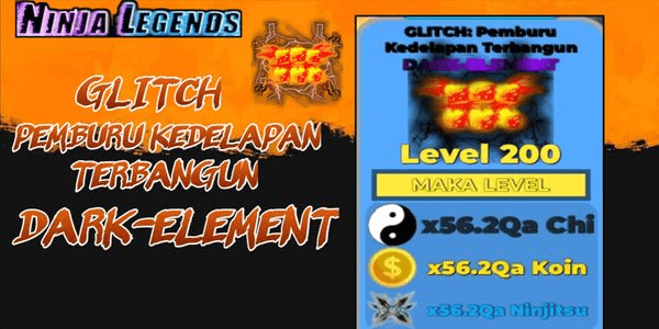 Gambar Product Pets Ninja Legends GLITCH: Pemburu Kedelapan Terbangun DARK ELEMENT