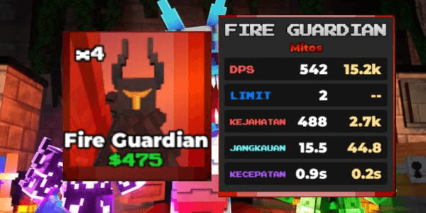 Gambar Product FIRE GUARDIAN -Pixel Tower Defense (MYTHIC)