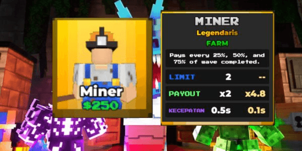 Gambar Product MINER -Pixel Tower Defense (LEGEND)