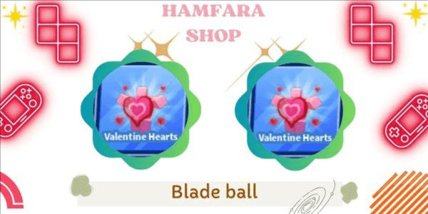 Gambar Product valentine hearts emote - blade ball