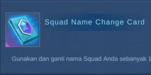 Gambar Product Squad Name Change Card