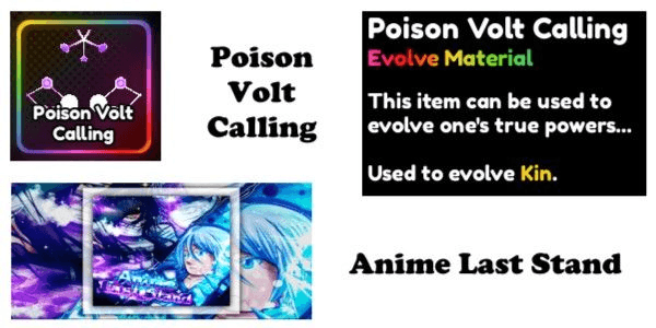 Gambar Product Poison Volt Calling | Anime Last Stand