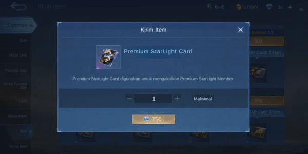 Gambar Product Premium StarLight Card