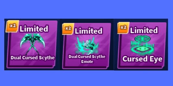 Gambar Product Dual Cursed Scythe Set (Sword, Emote, Explosion) - Blade Ball