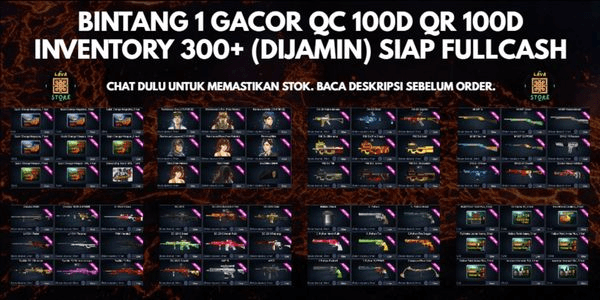 Gambar Product BINTANG 1 QC 100 HARI QR 100 HARI INVENTORY 300+ (DIJAMIN SESUAI) (CHAT DULU SEBELUM ORDER, KODE LV5)