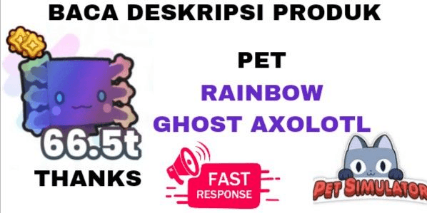 Gambar Product Rainbow Ghost Axolotl