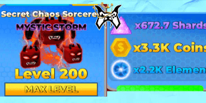 Secret Chaos Sorcerer MYTIC STORM LEVEL MAX - Ninja Legend 2