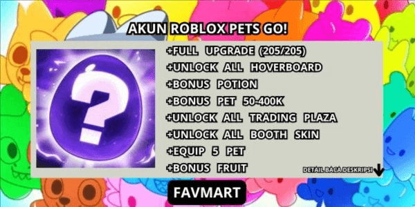 Gambar Product AKUN FULL UPGRADE | PETS GO! MURAH