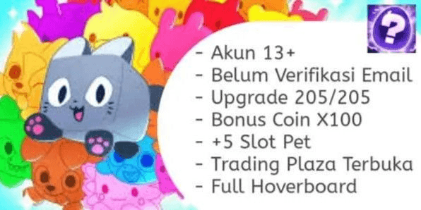 Gambar Product Akun Max Upgrade Pets GO!