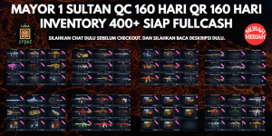 MAYOR 1 SUPER SULTAN INVENTORY 400+, QC 160 DAYS QR 160 DAYS KD HS HEADSHOT NO MINUS (CHAT FIRST BEFORE ORDERING, READ DESCRIPTION FIRST) CODE-LV6