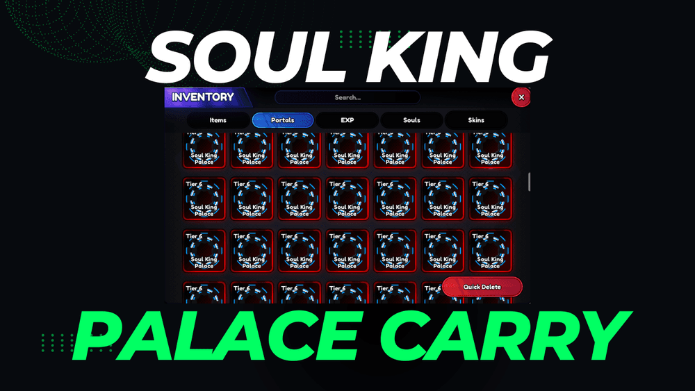 Beli Item Soul King Palace Carry Portal Tier 6 Anime Last Stand Anime