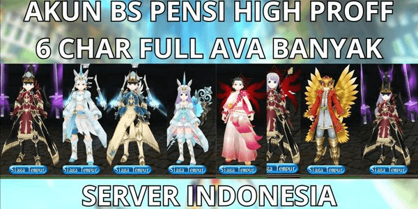 Gambar Product AKUN BS PENSI HIGH PROFF 6 CHAR HIGH LVL SERVER INDONESIA FULL AVA SUPER BANYAK SIAP PAKAI, SUPER MURMER, NO MOD, ANTI HACKBACK