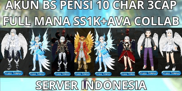 Gambar Product AKUN BS PENSI HIGH PROFF 10 CHAR 3 CAP MAX LVL 290 SERVER INDONESIA+BONUS SS2 1K STK, AVA COLLAB RE-ZERO,NO MOD, ANTI HACKBACK,SUPER MURMER