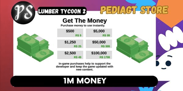 Gambar Product 1.000.000 (M) Money l Lumber Tycoon 2