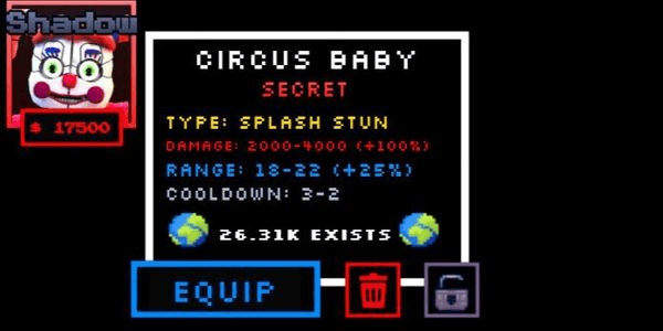 Gambar Product Circus Baby (Secret) - Five Nights TD