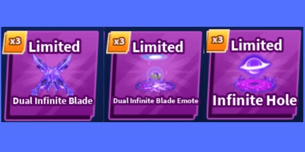 Gambar Product Dual Infinite Blade Set (Sword, Emote, Explosion) - Blade Ball