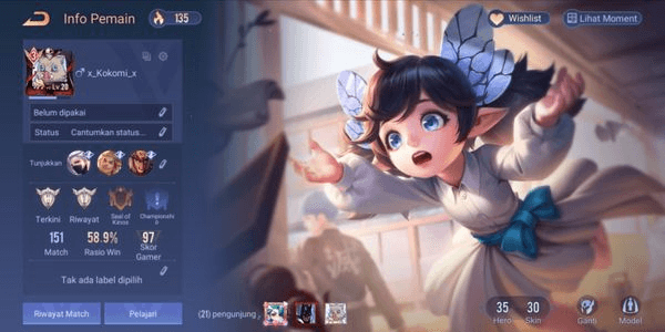 Gambar Product AOV account, Ichigo Kurosaki Skin ( Garena login)