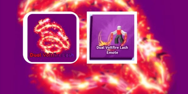 Gambar Product Dual Voltfire Lash Set | Sword,Emote | Blade ball