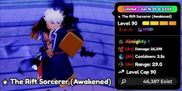 Gambar Product The Rift Sorcerer (Awakened) "Gojo" (Almighty) Good Stats