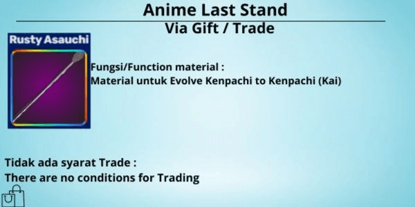 Beli Item Rusty Asauchi (Anime Last Stand) Anime Last Stand Terlengkap ...