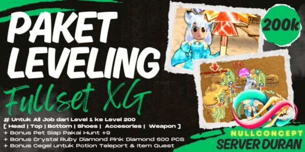 Gambar Product DURAN - PAKET HUNT LEVELING - ALL JOB FULL XG FREE PET