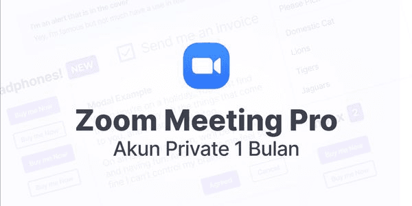 Gambar Product Zoom Meetings Pro 1 bulan