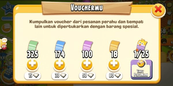 Gambar Product 500 random colorful vouchers (to buy animals & bait)