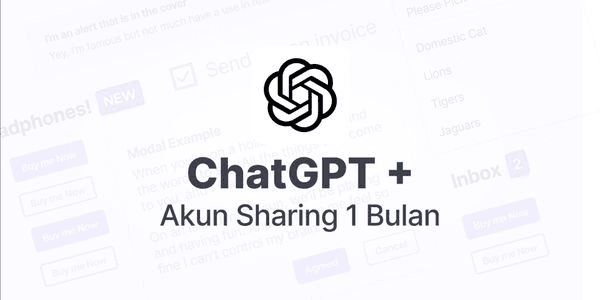 Gambar Product ChatGPT Plus Sharing Premium 1 Bulan