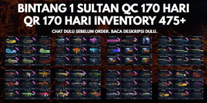 1 STAR SULTAN QC 170 DAYS QR 170 DAYS INVENTORY 475+ (GUARANTEED) (CHAT FIRST BEFORE ORDERING, READ DESCRIPTION FIRST, CODE LV9)