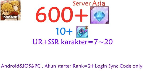 Gambar Product Akun Starter Seven Deadly Sins: Grand Cross( Server Asia)-1