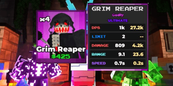 Gambar Product Grim Reaper -Pixel Tower Defense