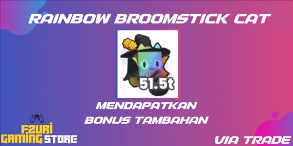 Rainbow Broomstick Cat