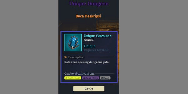 Gambar Product Unique Gatestone [ Co-Op ]