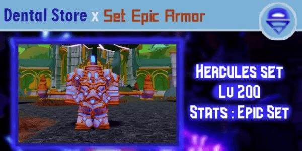 Gambar Product [Sale!!] Hercules Set [Only Lv 200] 1.2k+ Hp - Elemental Dungeons