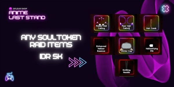 Gambar Product Soul Token Raid Items ( Choose Any ) - Anime Last Stand