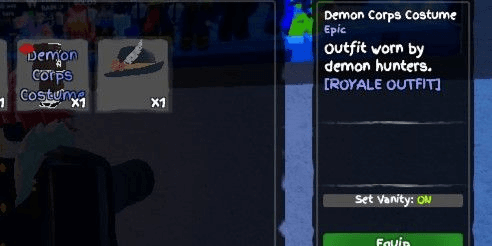 Gambar Product Demon Slayer Outfit GPO