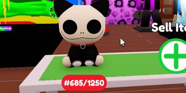 Gambar Product Bid Battles - Skully Cat Plushy #685