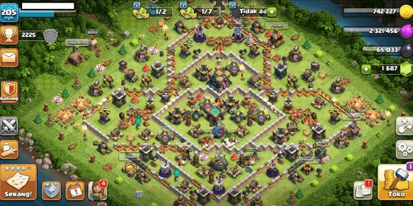 Gambar Product CODE887 - TH14 - Heroes 53_72_29_15 - Builder hut 6 - Gems 1600+ Level 205 - Fast Delivery ( Android & iOS )