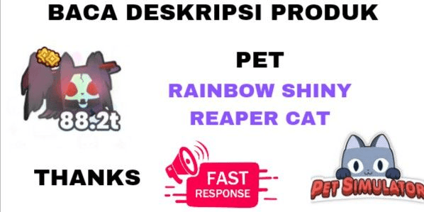 Gambar Product Shiny Rainbow Reaper Cat
