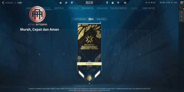 Gambar Product Akun Valorant Rank Gold 3 Skin Banyak 2 Bundle Full