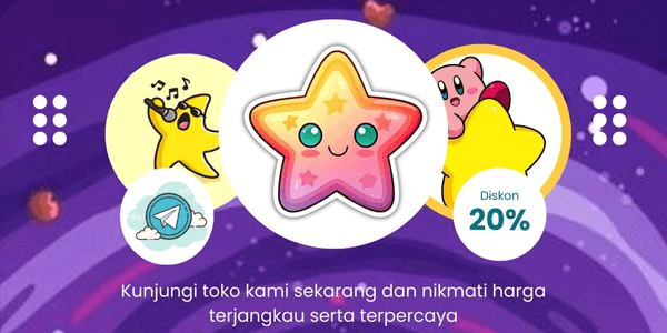 Gambar Product 1500 STARS TELEGRAM MURAH