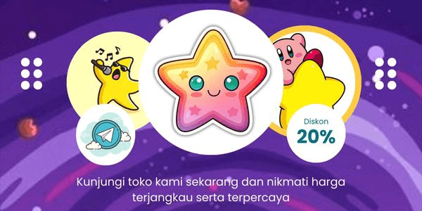 Gambar Product 750 STARS TELEGRAM MURAH