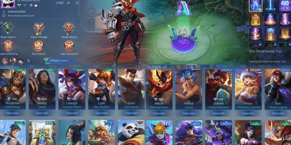 Gambar Product Akun Termurah Epic Aldous,Spesial Banyak Skin 54 Hero 61