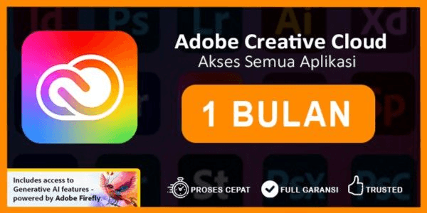 Gambar Product Adobe CC All Apps + 100GB (1 Bulan)