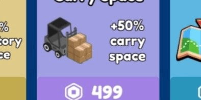 Gambar Product +50% Carry Space Gamepass - Bid Battles!