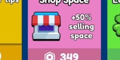 Gambar Product +50% Shop Space Gamepass - Bid Battles!