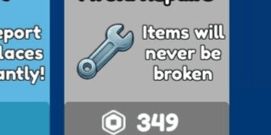 Gambar Product Avoid Repairs Gamepass - Bid Battles!