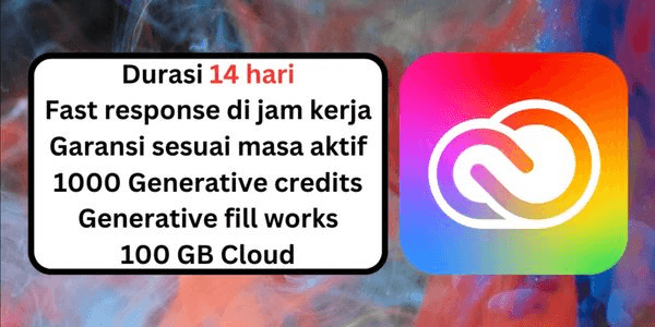 Gambar Product Adobe CC All Apps + 100GB (14 Hari)