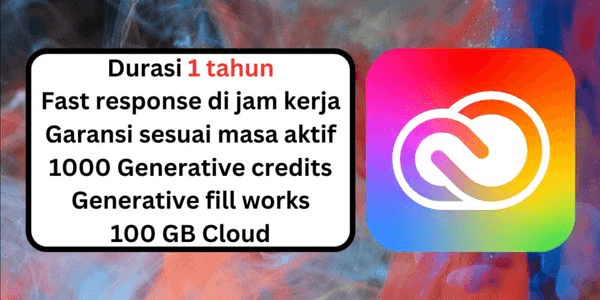 Gambar Product Adobe CC All Apps + 100GB (1 Tahun)