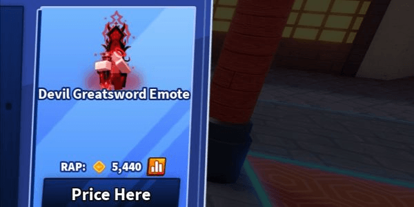 Gambar Product Devil GreatSword Emote